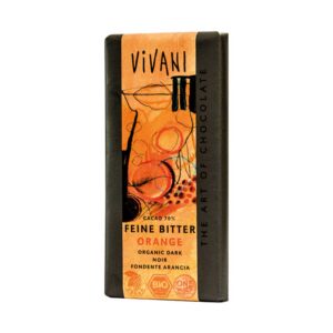 Σοκολάτα-μαύρη-με-πορτοκάλι,-100gr,-Vivani,-Orange-Bio