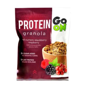 granola πρωτεΐνης με φρούτα του δάσους χωρίς ζάχαρη, go on, 300gr, orange bio