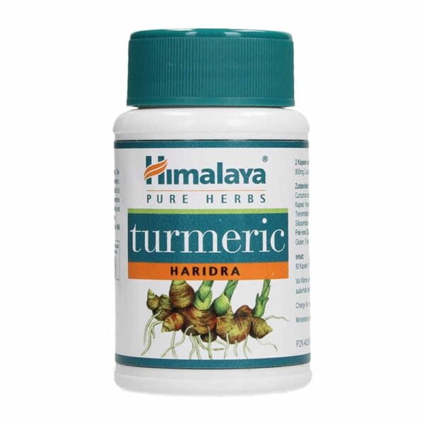 turmeric (haridra) σε κάψουλες, himalaya, 60 caps, orange bio