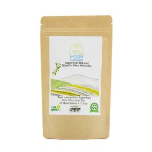 Βιολογική τσάι από φύλλα αγριελιάς Μάνης, herbs in the sun, 20 φακελάκια, orange bio