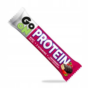 Μπάρα πρωτεΐνης 7 βιταμινών με γεύση cranberry goji και σοκολάτα, go on nutrition 50gr, orange bio