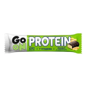 Μπάρα πρωτεΐνης 7 βιταμινών με γεύση φυστίκι σοκολάτα, go on nutrition 50gr, orange bio