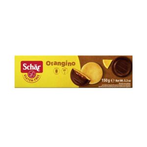 Μπισκότα-Orangino-Με-Γέμιση-Πορτοκάλι-Και-Επικάλυψη-Σοκολάτας-Χωρίς-Γλουτένη,-Schar,-150gr,-Orange-Bio