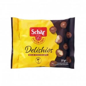 Μπαλίτσες δημητριακών delishios με επικάλυψη σοκολάτας, Χωρίς γλουτένη, schar, 37gr, orange bio