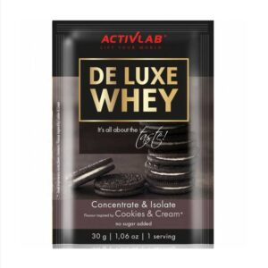 Πρωτεϊνούχο-ρόφημα-De-Luxe-Whey-cookies-&-cream,-Activ-Lab,-30gr,-Orange-Bio