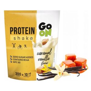 Πρωτεΐνη ορού γάλακτος με γεύση καραμέλα-βανίλια, Χωρίς ζάχαρη, Go On, 300gr, Orange Bio