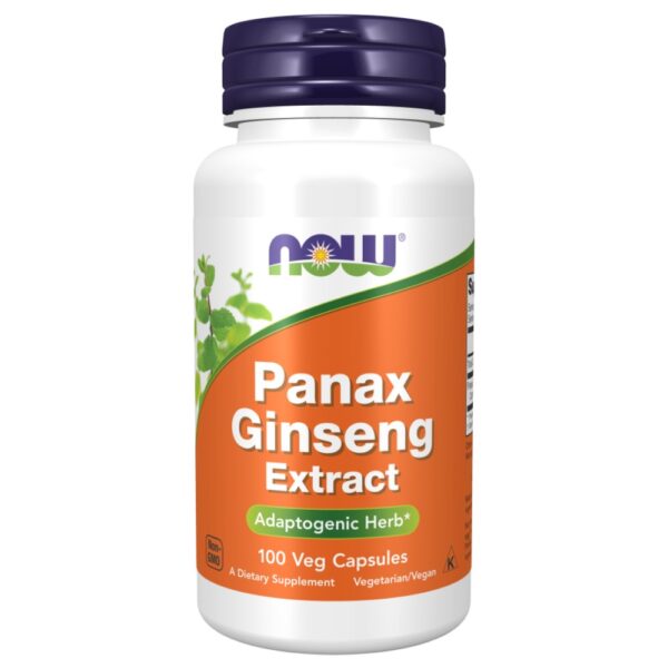 panax ginseng extract 520mg, now foods, 100 κάψουλες, orange bio