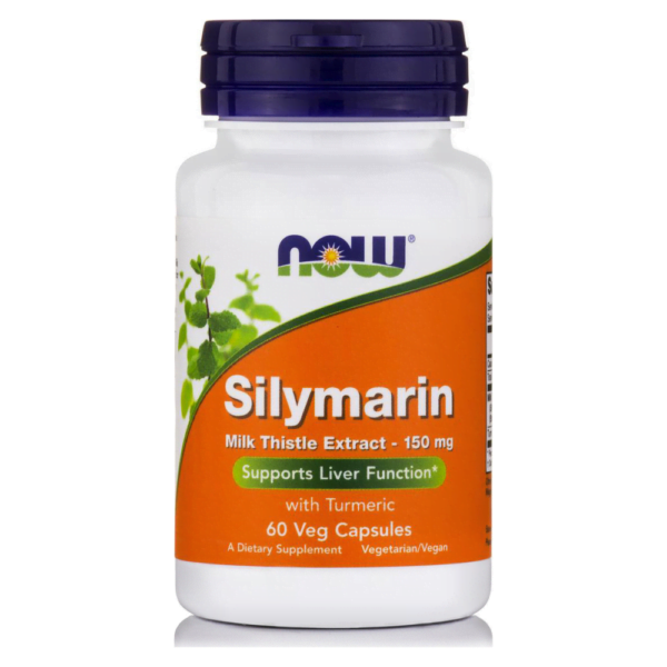 Εκχύλισμα γαϊδουράγκαθου με silymarin 150mg, now foods, 60 φυτικές κάψουλες, orange bio