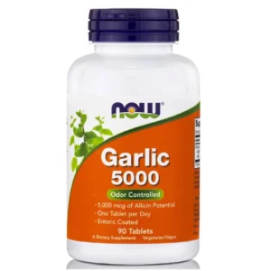 Garlic 5000, Now Foods, 90 κάψουλες, Orange Bio