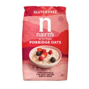 Νιφάδες Βρώμης Ολικής Άλεσης Vegan Scottish Porridge, Nairn’s, 450gr, Orange Bio