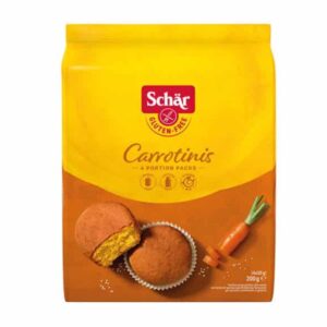 Κεϊκάκια καρότου Carrotinis χωρίς γλουτένη, Schar, 200gr, Orange Bio