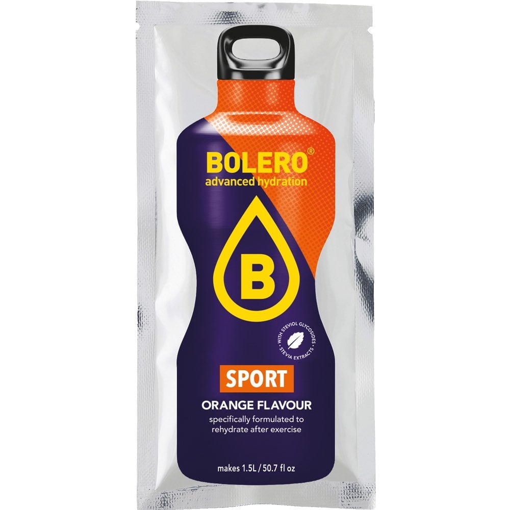 Ενεργειακό ποτό sport πορτοκάλι, σε σκόνη, χωρίς γλουτένη, Bolero, 9gr, Orange Bio